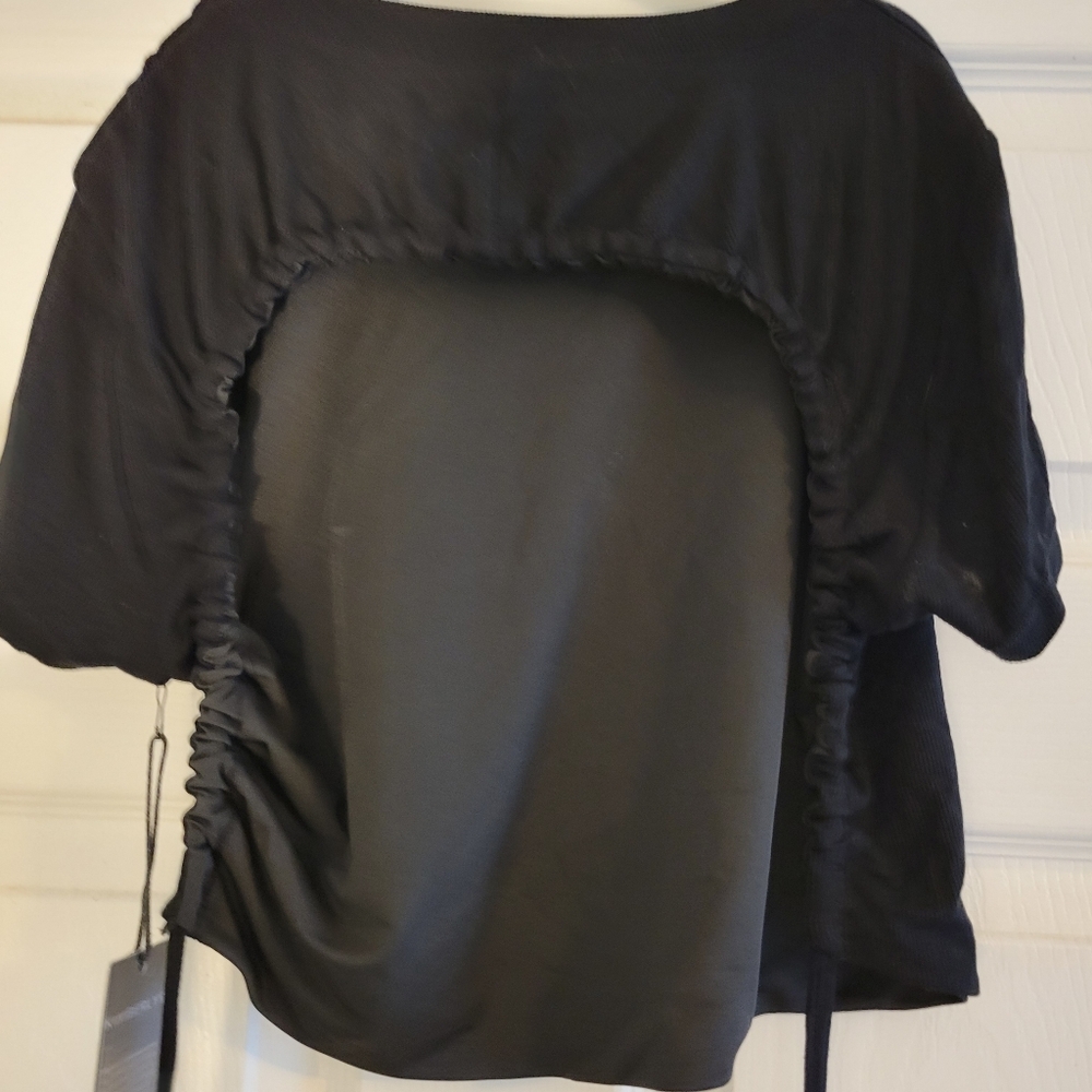 NWT Kimberly C Black Knit Crop Top Size Large - Picture 7 of 9